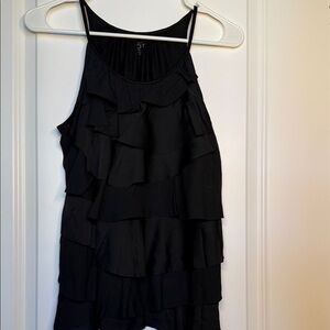 LOFT Elegant Black Sleeveless Blouse